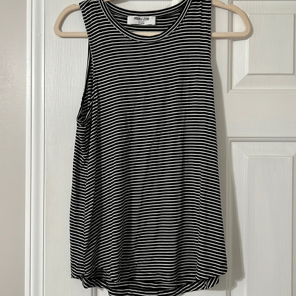 Black and white tank top